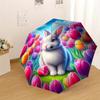 1pc rabbit flower Pattern Umbrella  Automatic Opening and Closing Umbrella, High quality Umbrella, Ideal Gift for Her 244