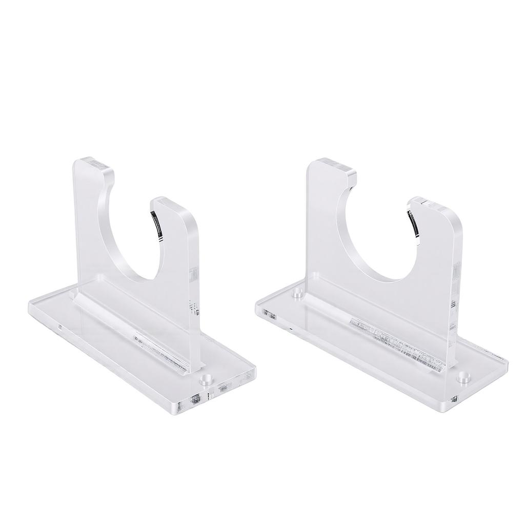 2 Pack Acrylic Bat Rack Baseball Bat Wall Mount Holder Hockey Stick Vertical Display Hanger Storage Organizer for