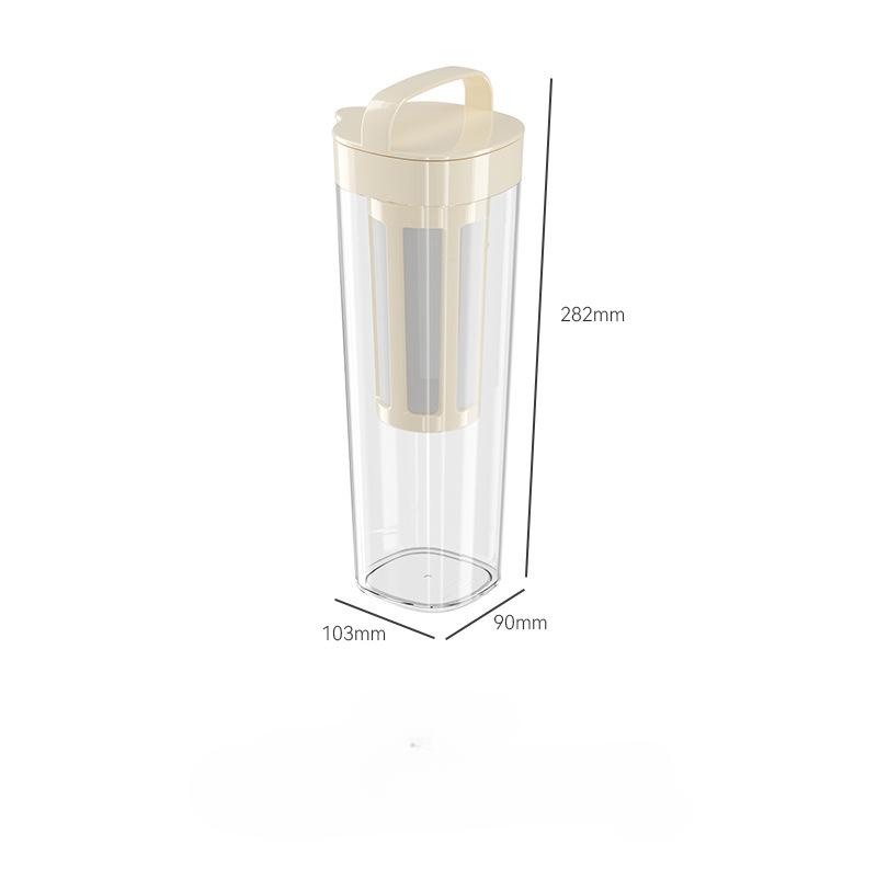 RefrigeratorCold Water KettleFruit Extraction PotHigh-temperature Resistant Cold Bubble Teapot Ice Drip Cup