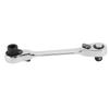 Double Headed Ratchet Wrench 107mm Length 1 4 Inch Drive 72 Tooth Socket and Screwdriver Bit Ratchet Wrench