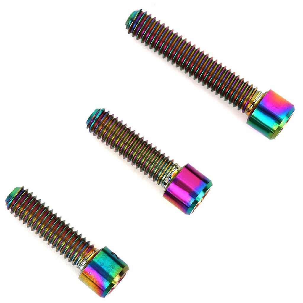 3 Pcs Alloy Steering Stem Handlebar Rear Screws Set for Road Accessories