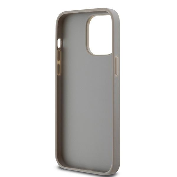 Dkny Dkhcp14Lprthsle Iphone 14 Pro6.1 Beżowy/Beige Hardcase Leather Mono Stripe & Metal Logo
