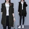 Early Fall Clothing Trench Coat Women Spring Korean Version of Loose Casual Hooded Temperament Fashion Jacket Plus Size