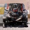 Kamen Rider Anime Flannel Blanket – Soft, Warm, Perfect for Sofas, Bedding, Camping, Travel, Office, and Home Decor – QJY
