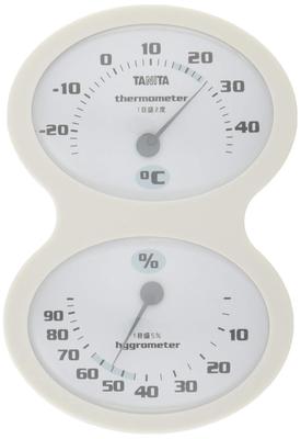 Temperature and WH Thermo-Hygrometer, Humidity, Analog, Wall-Mounted, White, TT-509