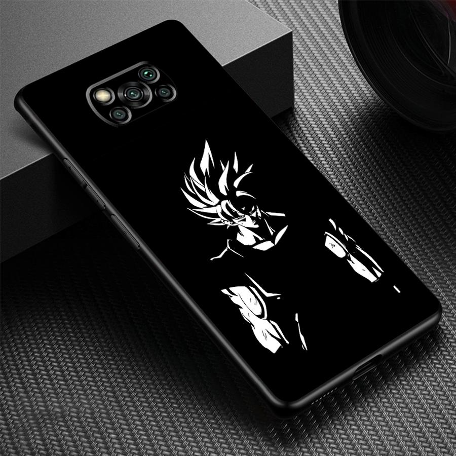 Dragon Ball Goku Vegeta Black Soft Phone Cover Case for Xiaomi Poco M5s M7 M3 M4 Pro X4 Pro C40 C50 C51 C61 X3 NFC F3 F7 X5 C75