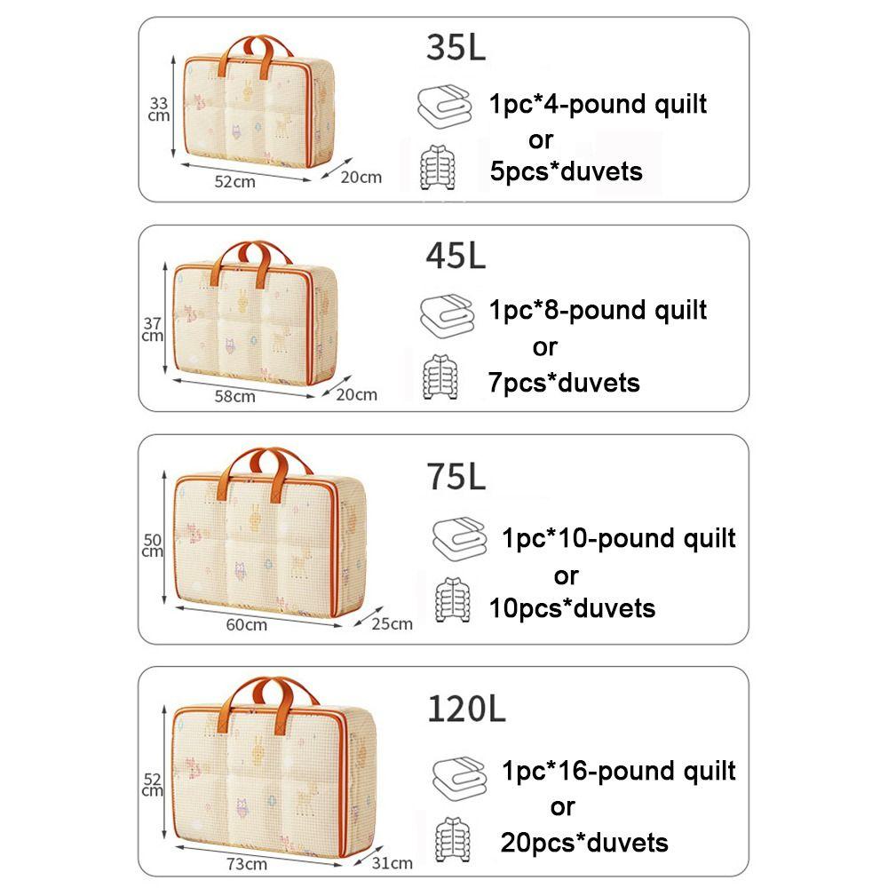 Visible Moving Storage Bags Large Capacity Luggage Travel Bag Clothes Quilt Storage Bag  Pillow