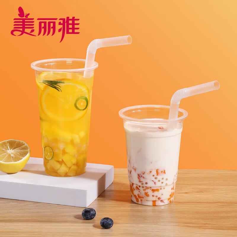 

Meiliya Disposable Bendable Straws, 100 Count