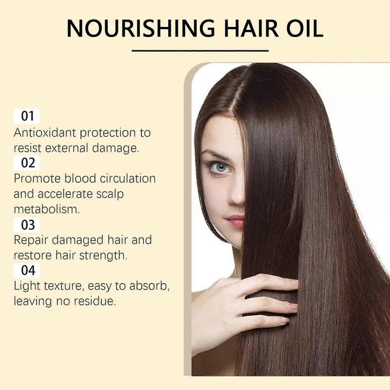 Hoegoa Nourishing Hair Care Essential Oil Nourishing Moisturizing Hair Natural Luster Fluffy Care Soft Essence Oil