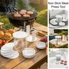 Home Kitchen Burger Press Hamburger Patty Maker, Non-stick with Storage Container And Separator Sheets Easy Clean Dishwasher Safe Mold, Manual