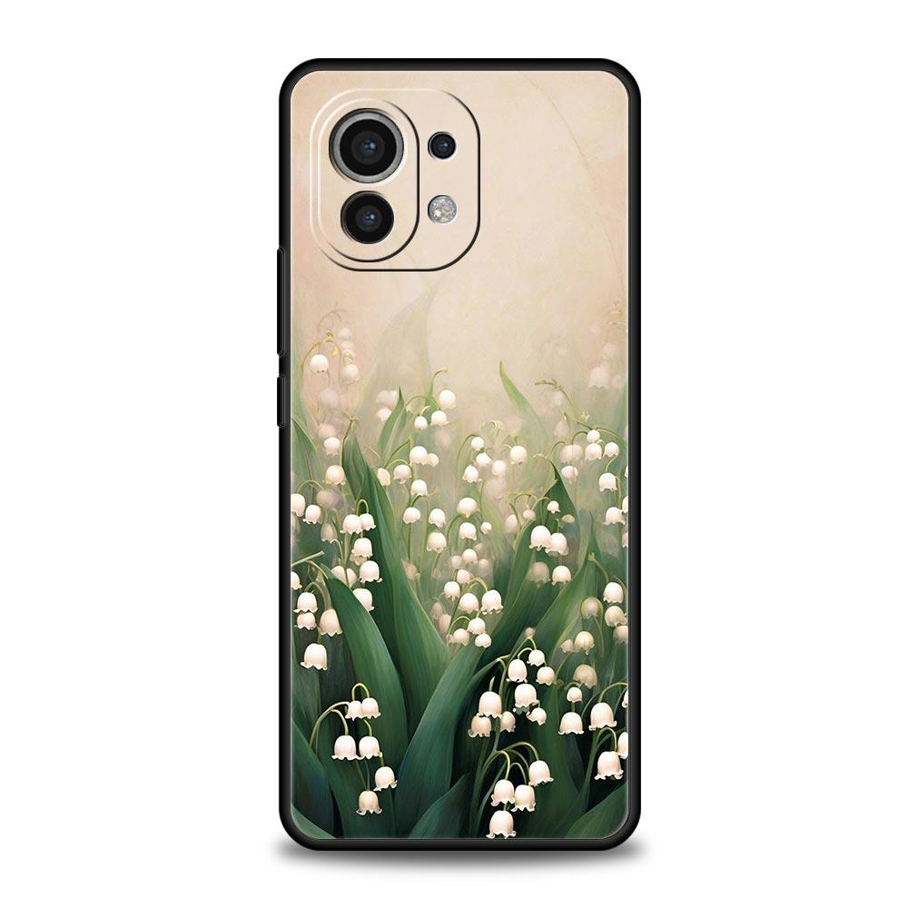 

Lily Of The Valley Clear Floral Phone Case Cover for Xiaomi Mi 17 15 14 13 12 11 Ultra 15T 14T 13T 12T 11T Pro Lite 5G Soft TPU Xiaomi 15