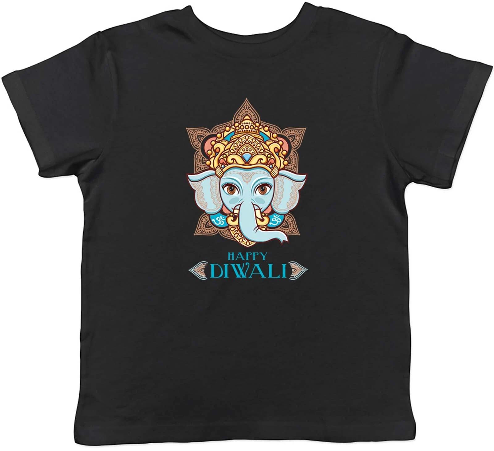 

Happy Diwali Ganesh Festival Hindu Childrens Kids T-Shirt Boys Girls Gift 130