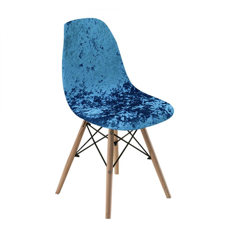 

Luxury Velvet Shell Chair Cover for Dining Room Kitchen Adjustable Chair Seat Case Protector 2025 Home Slipcovers 1pc