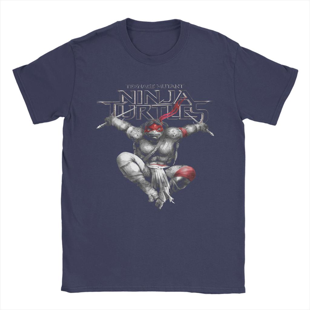 Awesome Ninja Turtles Raphaels Action Jump TShirt for Men 100 Cotton T Shirt  Short Sleeve Tee Shirt Gift Idea Clothing