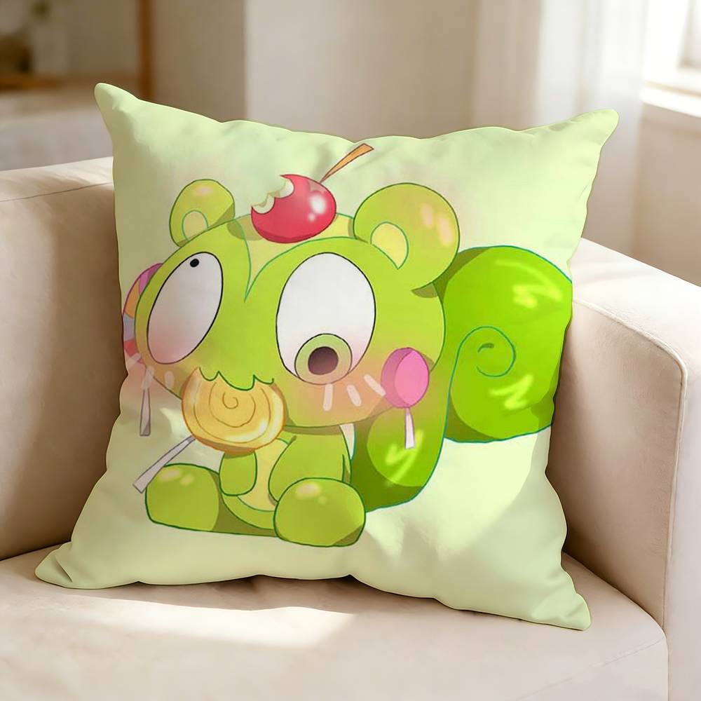 HHappy Tree Friends Cartoon NNutty  Pillow Case Square DoubleSided Sofa Cushion Cover Bedroom Bedside Pillow