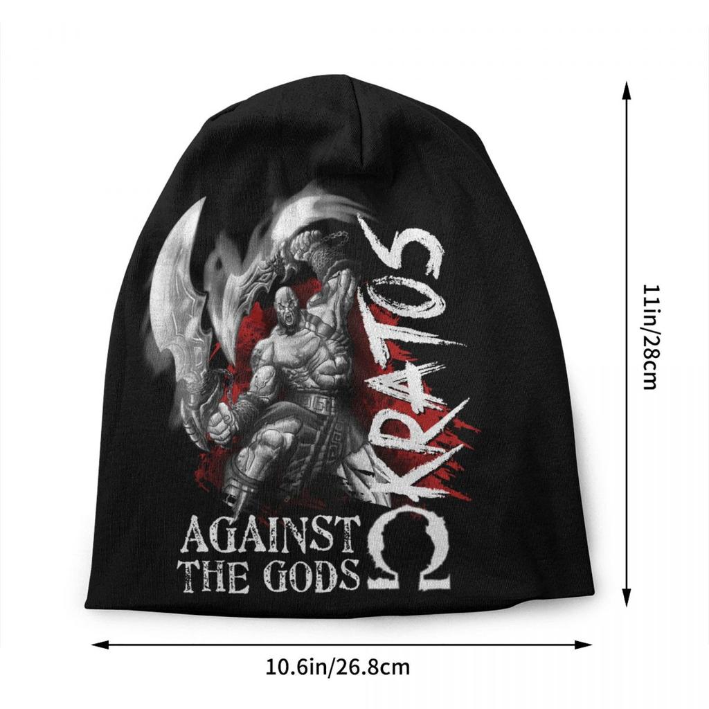 Kratos God Of War Beanie Cap Unisex Winter Warm Bonnet Femme Knitting Hat Cool Outdoor Viking Myth Skullies Beanies Hats