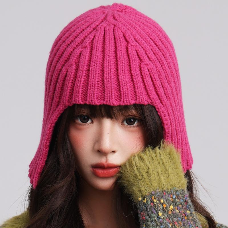 1pc Winter Warm Knitt Beanie Hat for Women,Winter Hot Girl Wig Warm Ear Protection Headwrap Hat for Outdoor Activities,daliywear