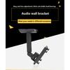 2/4PCS Speaker Stand Bracket Universal Stainless Steel Mount Hanger For Speaker Wall Mount Bracket UB-20II 535 525 550 Black
