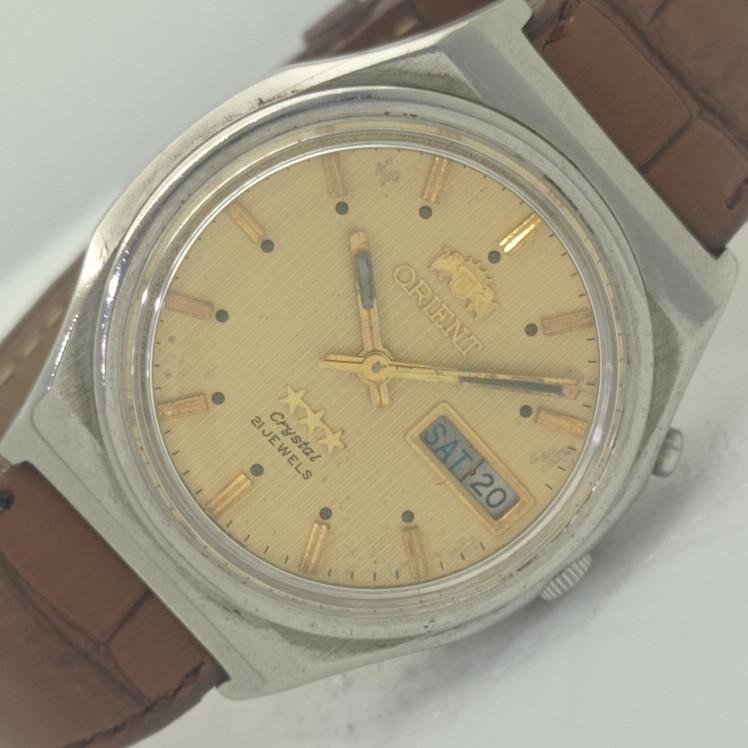 

USED ORIENT AUTOMATIC 46941 JAPAN MENS WATCH a412150-1 Sku004-a412150
