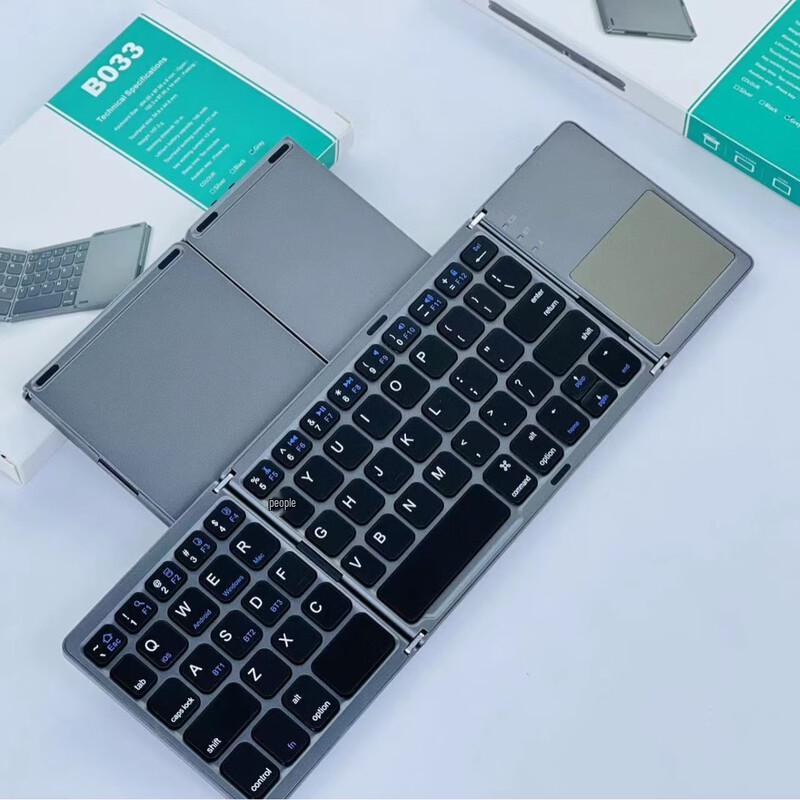 OLOEY Ultra-thin Tri-fold Bluetooth Keyboard with Touchpad