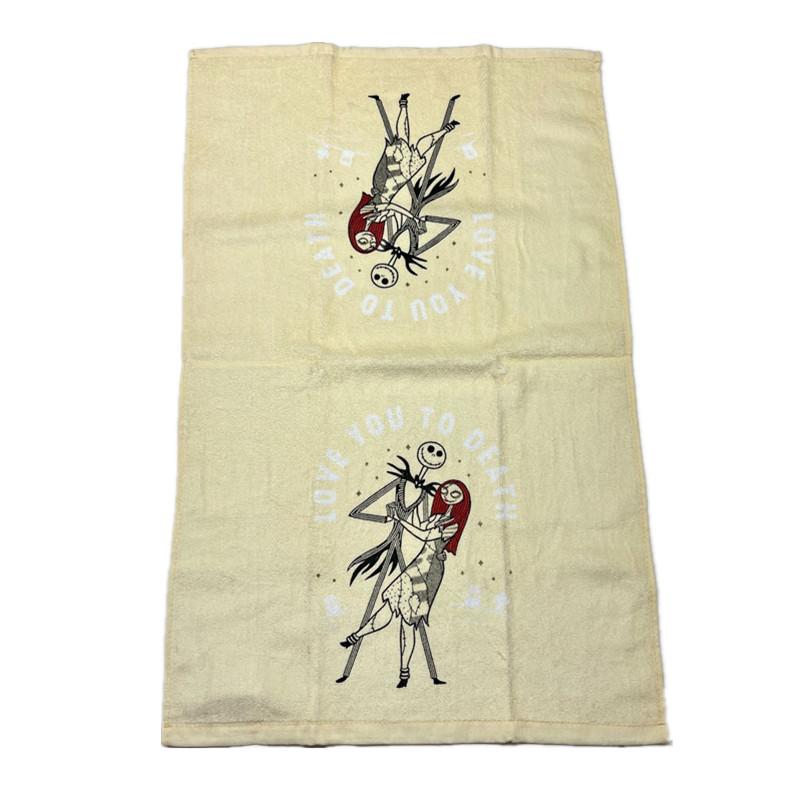 1Pc 39x64cm Halloween Series Pumpkin Skull Printed Cotton Cleaning Cloth Kitchen Hand Tea Towel Party Gift