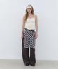 Cluny Dot Patten Wrap Skirt - White