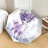 1pc Deer, Flowers Pattern Umbrella Design Automatic Opening and Closing Umbrella, High-quality Travel Umbrella, Lightweight and Portable, -1002121