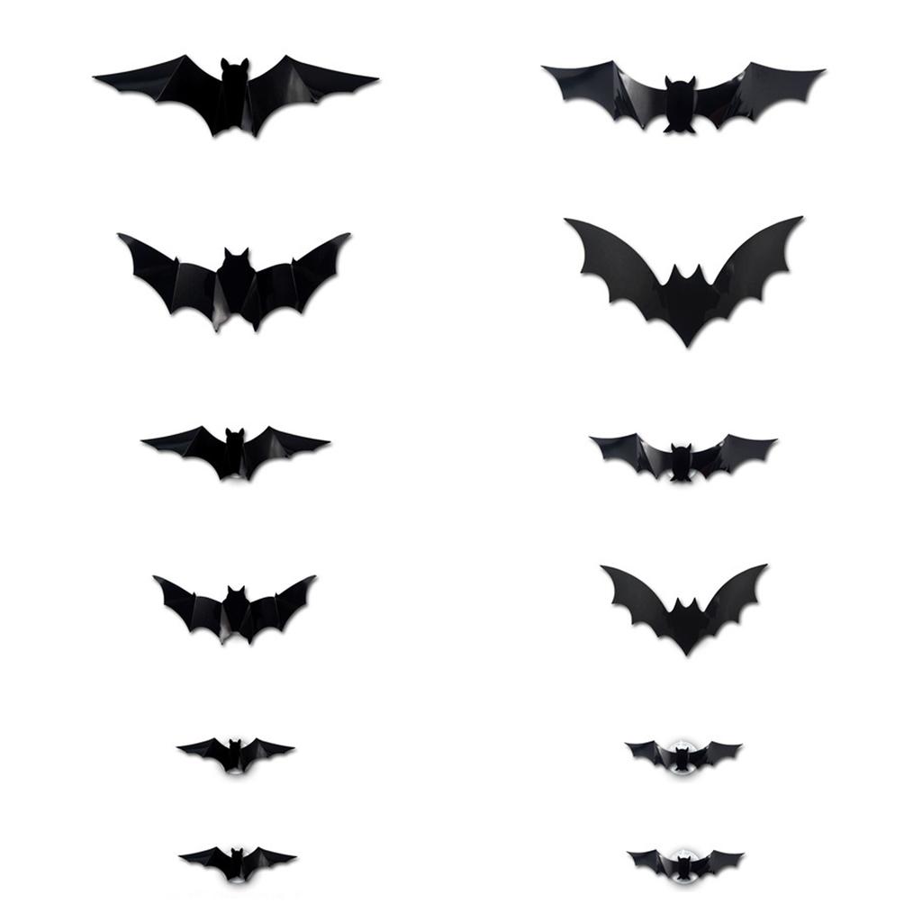 2025 Nové Halloweenské 3D Černé Pavoučí Samolepky na Zeď Halloween DIY Dekorativní Nástěnná Samolepka Halloween Hororový Pavouk Odnímatelné Samolepky