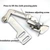 Sewing Machine Seam Guide Presser Stainless Steel Industrial Foot Tucker Gauge Tool Replacement Spare Parts Accessories