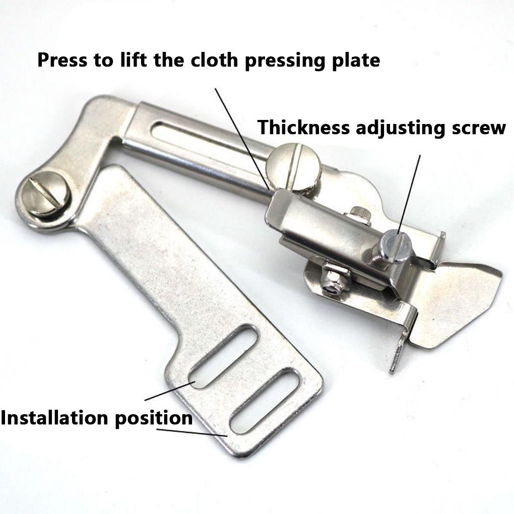 Sewing Machine Seam Guide Presser Stainless Steel Industrial Foot Tucker Gauge Tool Replacement Spare Parts Accessories
