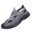 Large size sandals men's summer breathable hollow mesh hole shoes outdoor light sports leisure beach shoes cross-border men's shoes