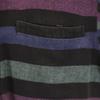 ISSEY SPORT 90s Made In Japan Old Border Pattern Long Sleeve Open Collar Shirt Women Used