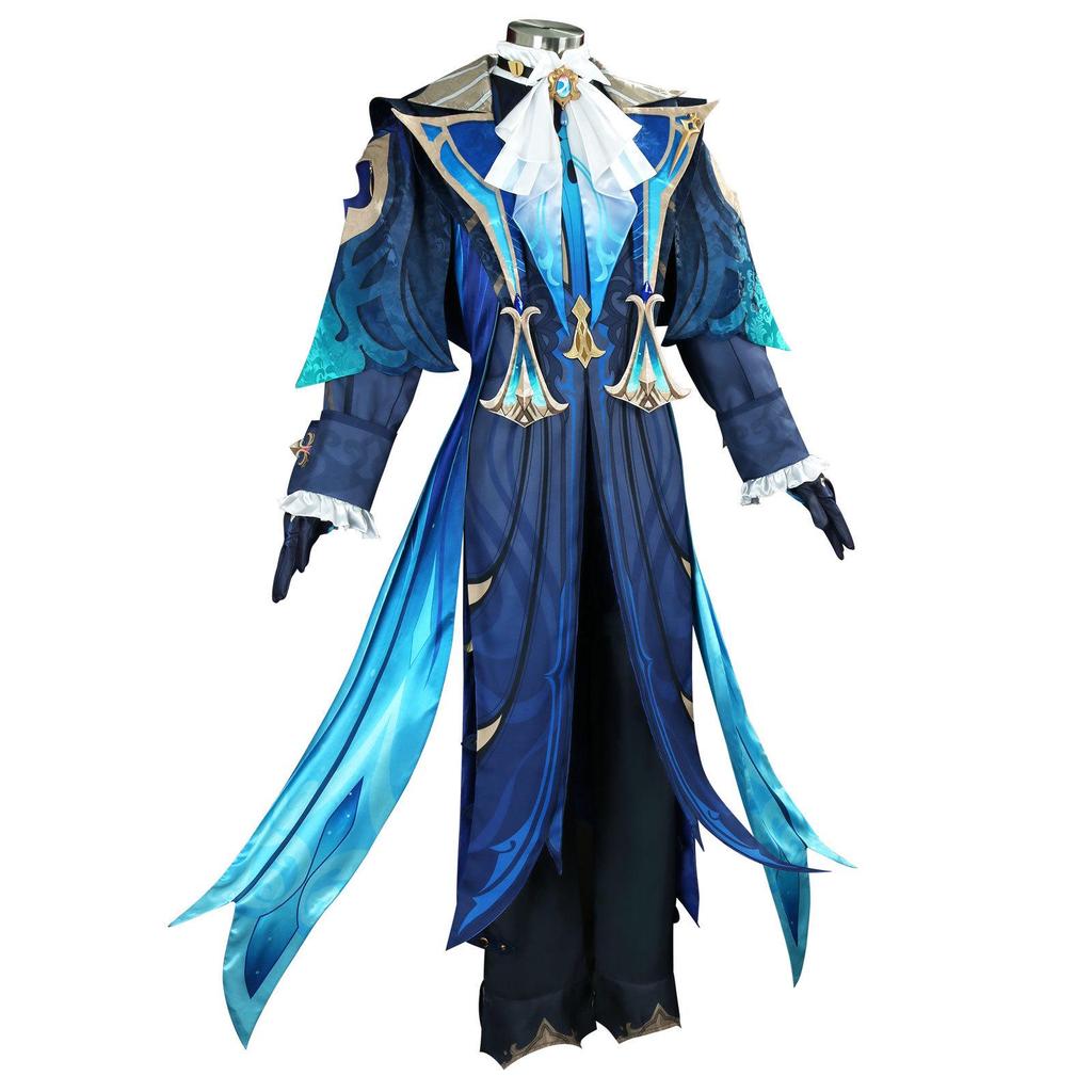 Costume Cosplay Manluiren Neuvillette - Genshin Impact Fontaine Capo della Giustizia Outfit Anime