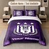 Anderlecht FC Design Bedding Set Custom Text 1 Duvet Cover & 2 Pillow Cases