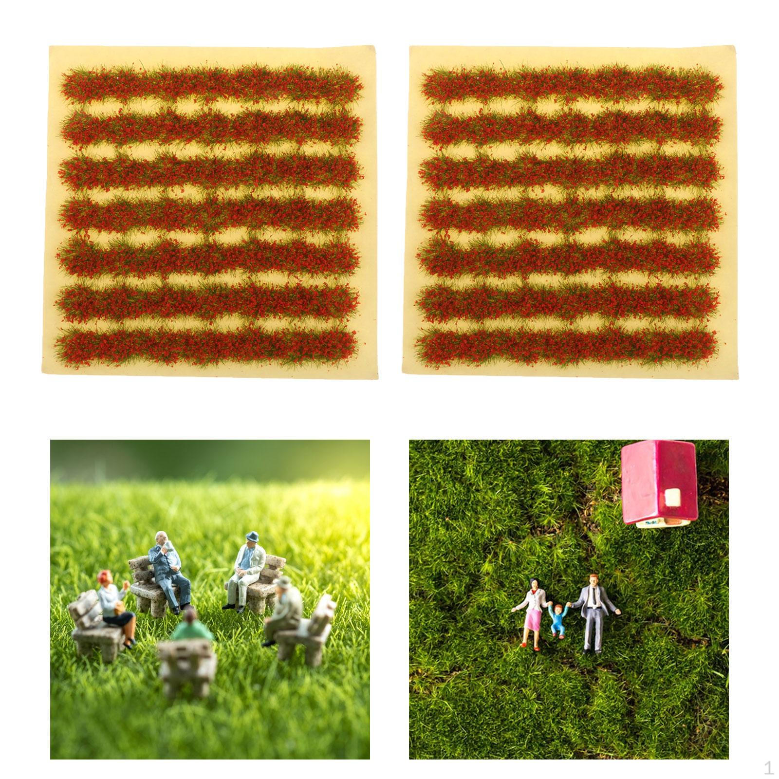 

Miniature Foliage Set for Model Railway Displays червоний