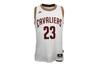 Maglia NBA Cleveland James Cleveland Cavaliers Swingman Maglia da Basket Uomo Bianca A61200