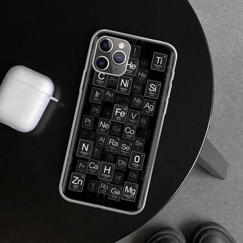 Physics Chemical Mathematics Phone Case Cover for iPhone 11 12 13 Mini 14 15 Plus 16 Pro Max 17 Air 7 8 + SE Art Customized Fund