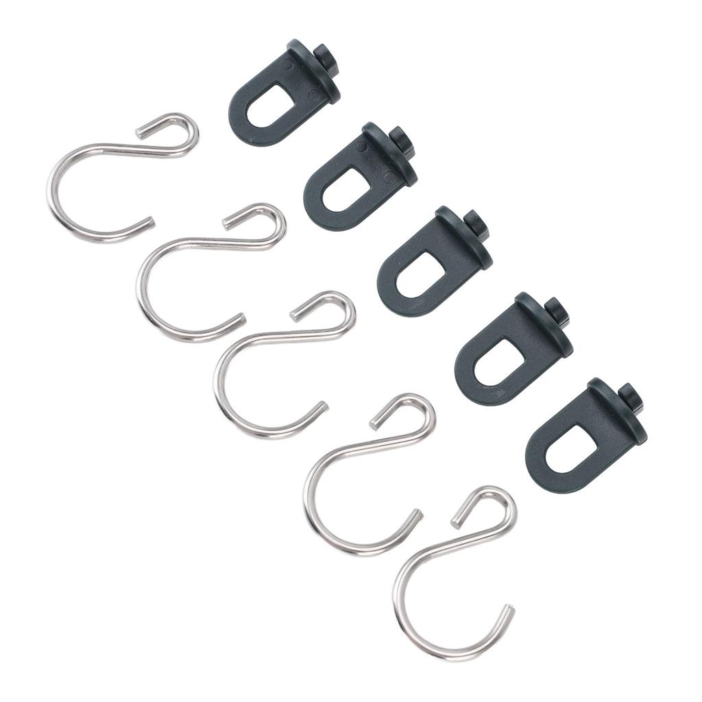 50 Pieces Plastic Roller Clips S Hook Stainless Steel Greenhouse Hook for Plant Pots, 50 Clips and 50 Hooks for Gardening and Planting