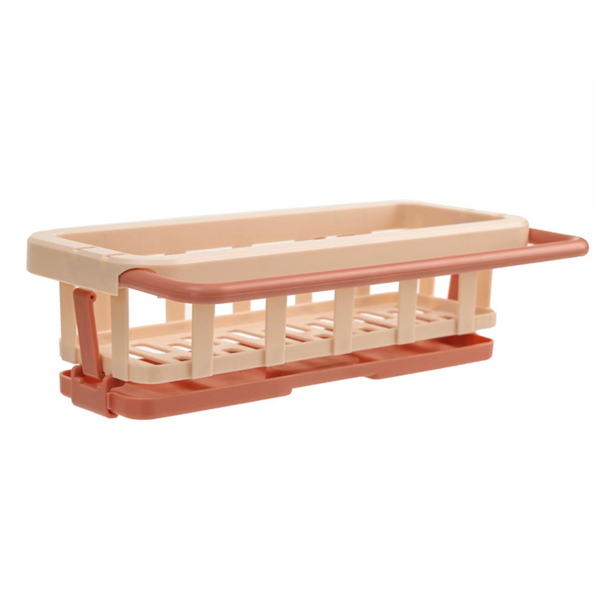 Drain Tray Kitchen Sink Organizer Home Organization Compact Design Easy Installation Hollow Frame For Brushes For Kitchen розовый