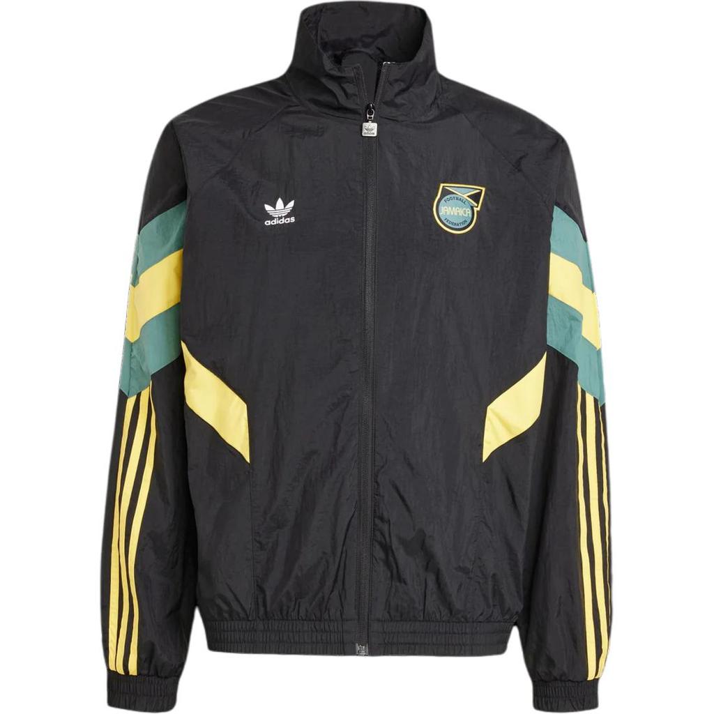 Adidas Originals Logo Stand Collar Loose Fit Zip Long Sleeve Jacket Men Jackets Black IN5568