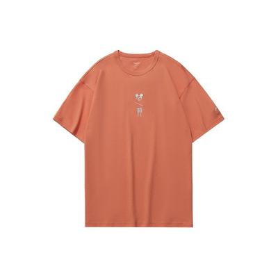 X Disney Co-Branded Sports Fashion Series Loose-Fit Graphic Crew Neck T-Shirt Men Tops Brick-Red AHSR205-3