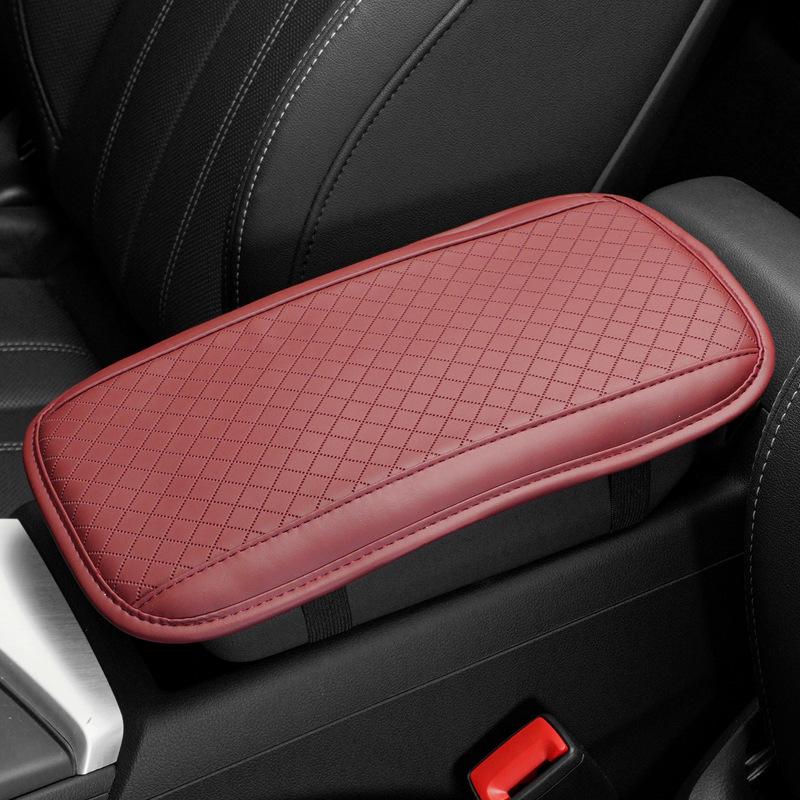 Cross-Border Car Armrest Pad: Embossed Memory Foam Heightening Cushion & Protective Universal Console Cover 