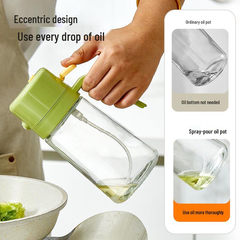 ZISIZ 2-in-1 Spray & Pour Glass Oil Dispenser