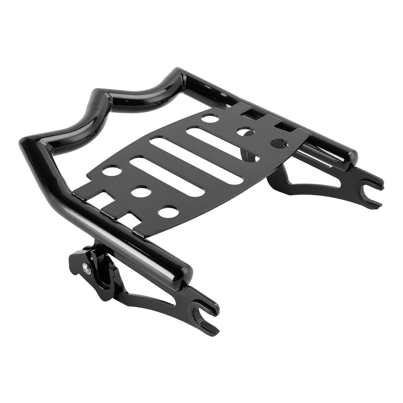 

Съемный багажник-перевозчик глянцевый черный подходит для моделей Harley Touring 2009-2025 Electra Glide 2009 - 2013