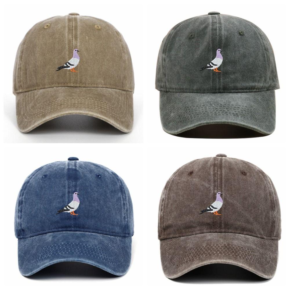 Pigeon Embroidered Baseball Caps Daily Casual Sports Hat Summer Sun Hat  Men and Women