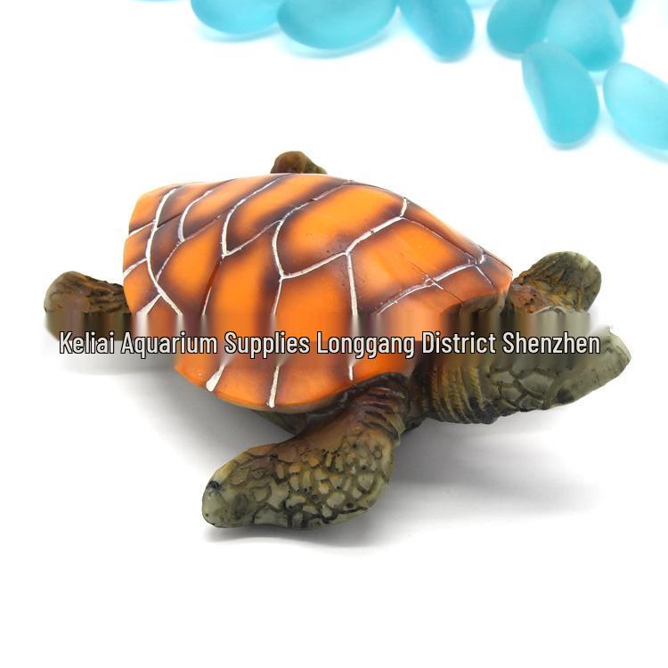 Simulated Resin Turtle Ornament for Aquarium Landscape Decoration