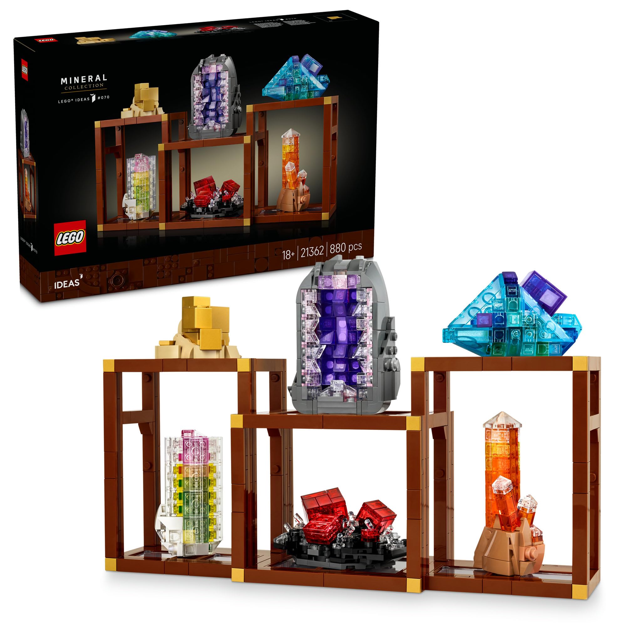 

LEGO (LEGO) Ideas Mineral Collection Toy, Birthday Gift, Building Blocks, Figures, Collectibles, Stylish Interior Decor, 21362
