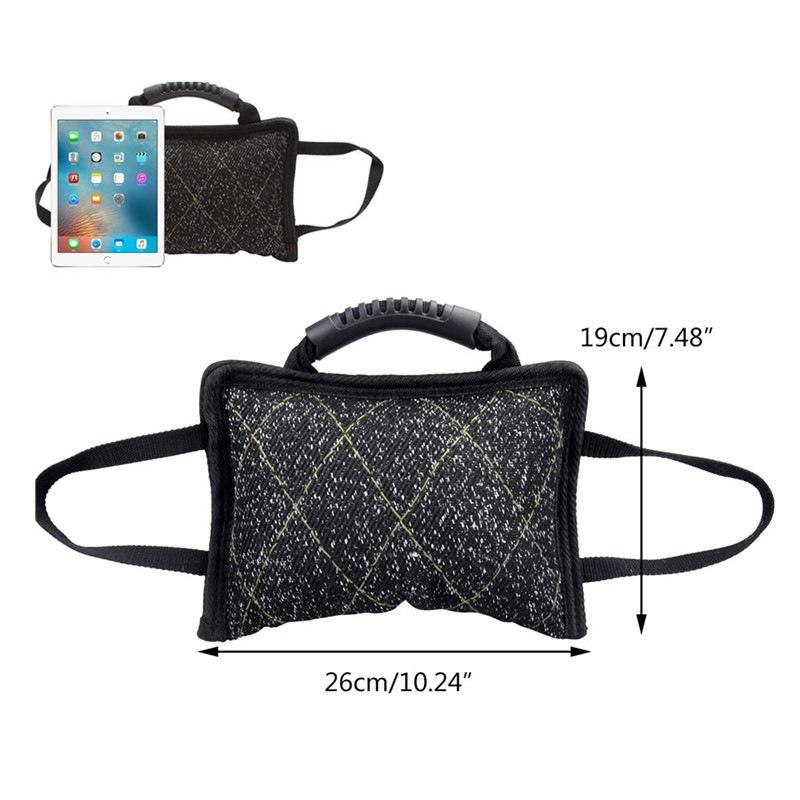 Strapazierfähiges Hunde Trainingsbeißkissen mit Köperjute und Beißstock