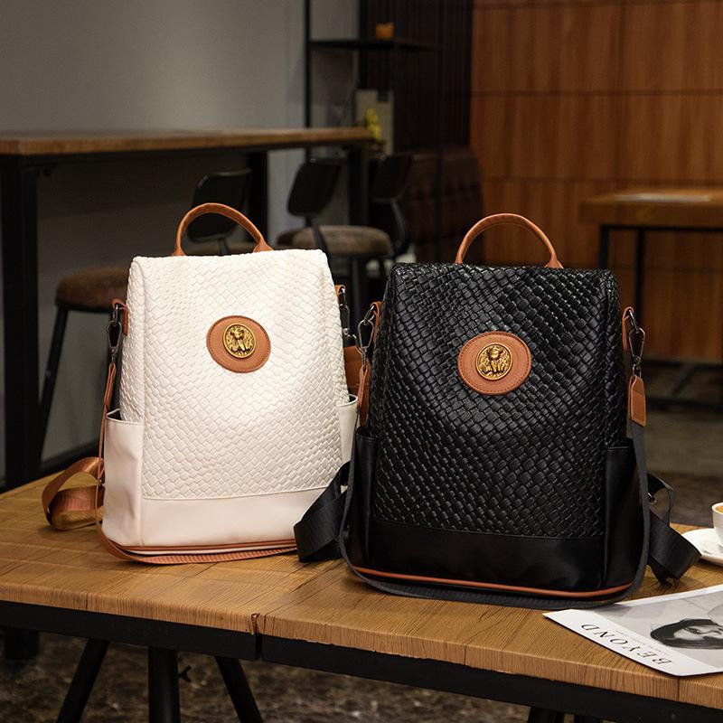 Doppelschultertasche, Lässig und Modisch, Damen-Reiserucksack, Großes Fassungsvermögen, Einzelne Schultertasche