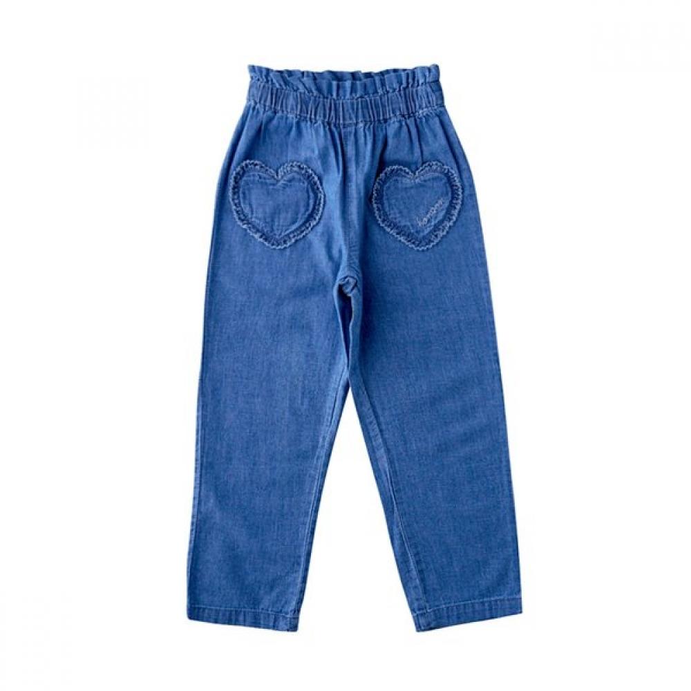 Bonton Heart Chambray Pants 7617t 410 05 DL/110